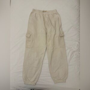 Riley 1880 cream cargo sweatpants